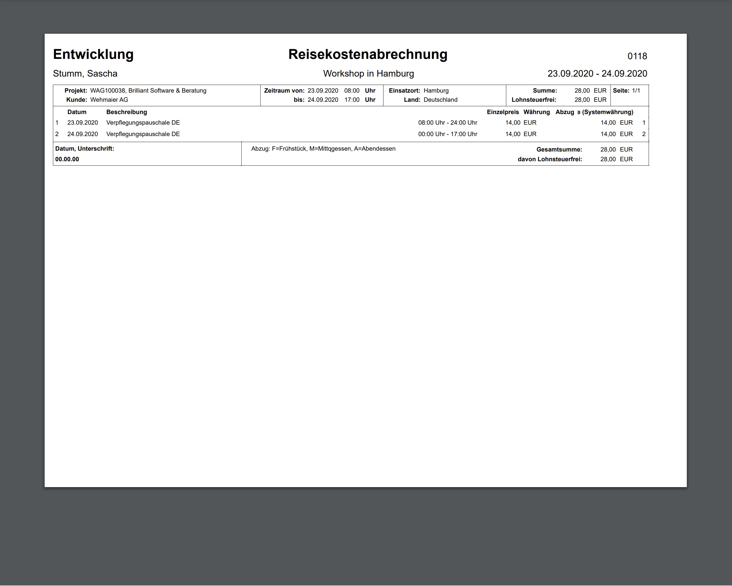 Druckcenter Monatszettel PDF Desktop